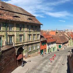Blick von der Lügenbrücke in die Unterstadt