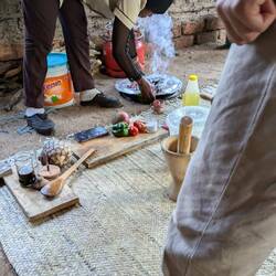 Ofehändsche = Bananeblätter