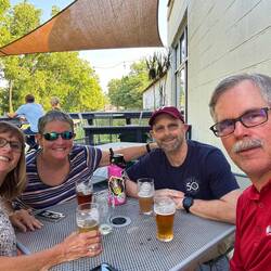 Hanging out with Stuart and Lesley