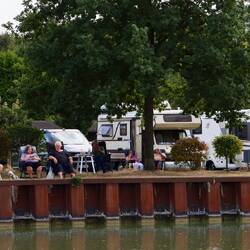 Und vom Campingplatz aus sitzt man in der ersten Reihe.