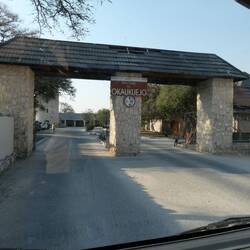 Unsere Lodge, Okaukuejo, liegt direkt im Nationalpark.