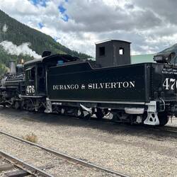 The Helper is gone. Our Train engine, all alone, is ready to return us to Durango