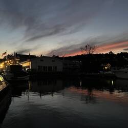 Sunset behind C-Traveler