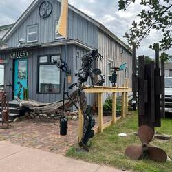 One of many art galleries in town.