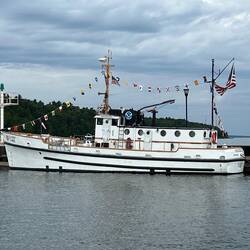 Converted Army Tug now used by NOAA as a Great Lakes environmental research lab