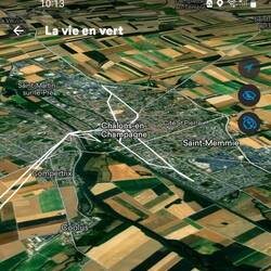 My route by foot in Châlons-en-Champagne