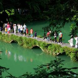 Ein gutes Bild reichte und die kleine Brücke machte den Park über die Provinz hinaus bekannt