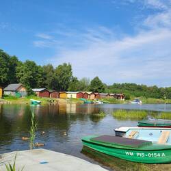 Der Kanal zwischen unserem CP und Pisz.