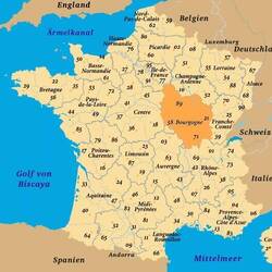 Die Region Burgund - südlich von der Champagne