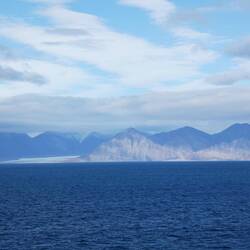 Glacial impact on mountains.