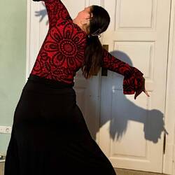 Johanna posiert Flamenco