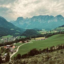 Der Regen kommt über die Reiteralm