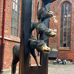 Brothers Grimm story about these animals coming to live in Riga to become musicians after escaping.
