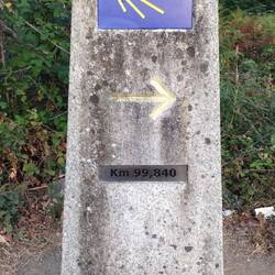 Erstmalig unter 100 km bis Santiago