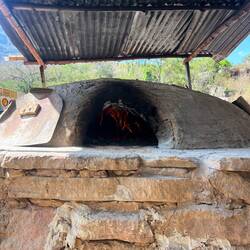 Roadside wood fired bread oven