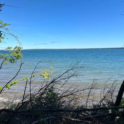 Lake overlook on the east side of Basswood Island