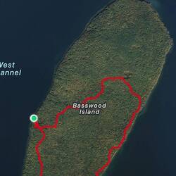 The loop trail I hiked. 6.4 miles (plus some extra initially looking for the right path.)