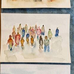 Menschenmengen von Rachel