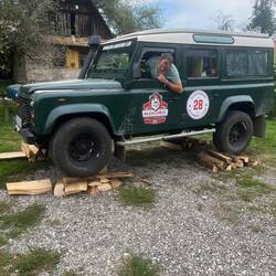 einmal den Wagen aufbocken
