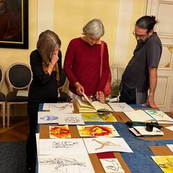 Katrin und ihr Skizzenbuch