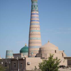 Das Islam Khoja Minarett von Süden aus gesehen