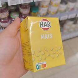 Mais im Mini-Tetrapack