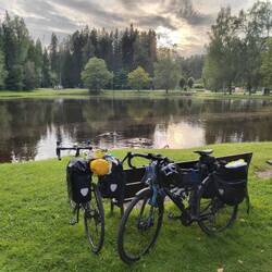 Abendessen am See