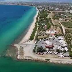 Kanal von Potidea und Umgebung