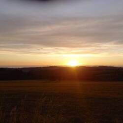 Sonnenuntergang in Franken