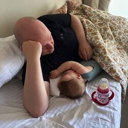 Nach dem Frühstück kuscheln fetzt