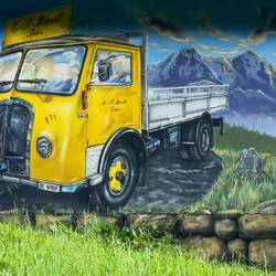 A mural in Waldegg, Switzerland.