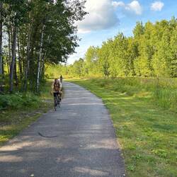 Others riding the trail