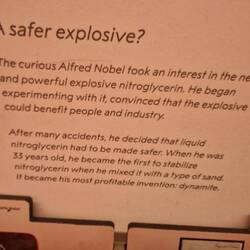 Alfred Nobel created dynamite