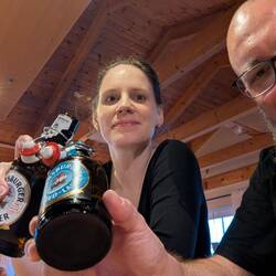 In der Ostsee Oase angekommen. Das erste von zu vielen Bieren