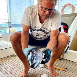 Unser erster großer Fisch!