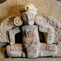 The sun deity, K'inich Ajaw, was linked to political power, warfare, and human sacrifice.