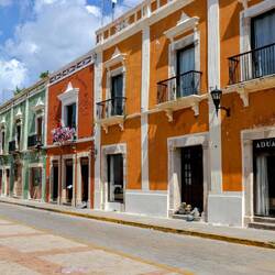 On the streets of Campeche.