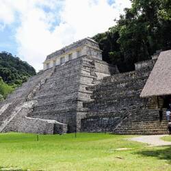 The Temple of the Inscriptions (founded 675). It was the funerary monument of Hanab-Pakal.
