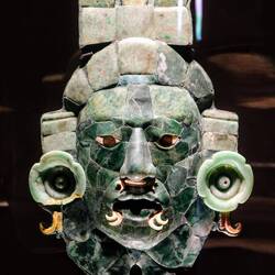 Mascara de Calakmul. Maya Museum, Campeche.