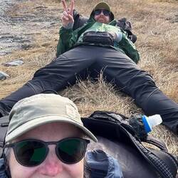 Wer nicht mehr kann macht Pause am Straßenrand 😅