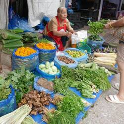 Hope the monks also get greens and don't only have sticky rice and sweets