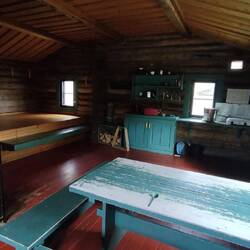 Lovely looking wilderness cabin. As old as me. From 1977.