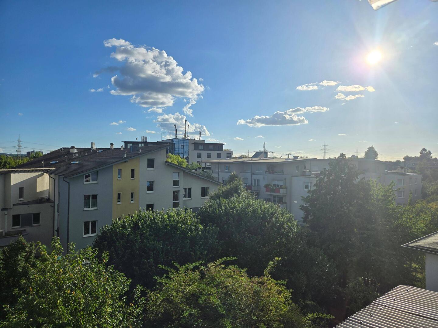 Ausblick vom Balkon in Sankt Augustin