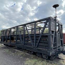 This car will convey hawgs, beeves, or sheep