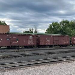 C&TSRR freight cars at Chama