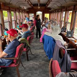 We are departing Chama, and car host Kathy gives the briefing