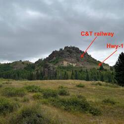 Our first sight of Windy Point. We'll be up there soon.