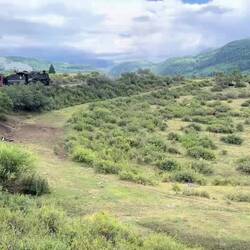 Tight reverse curves slow the train