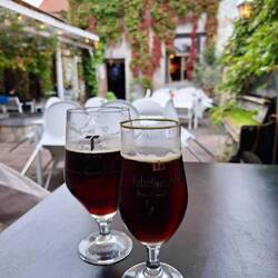 Zala Zale with Valmiermuiza Dark Beer. Delish.