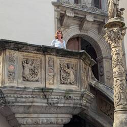 Die Verkündungskanzel am Rathaus